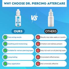 DR. PIERCING AFTERCARE mélange apaisant saline-allantoin aloe pour peau.