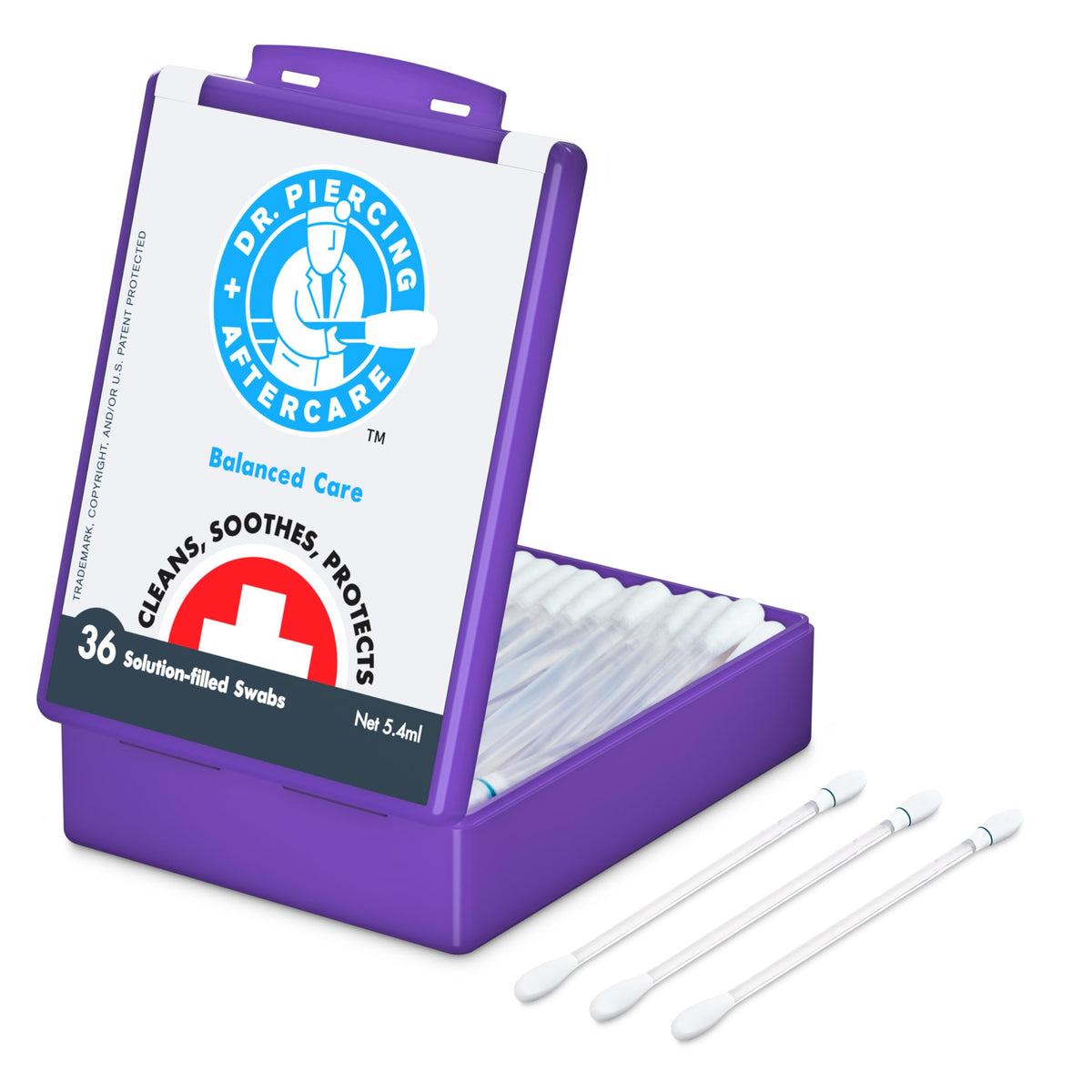 DR. PIERCING AFTERCARE tampons saline pour nettoyer les piercings