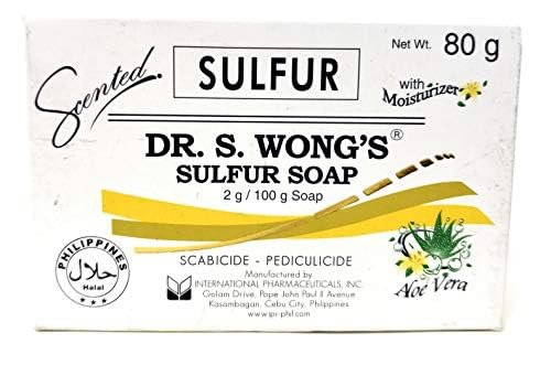 Savon au soufre Dr. S. Wong, pack triple 80 g, pratique et polyvalent pour la peau.
