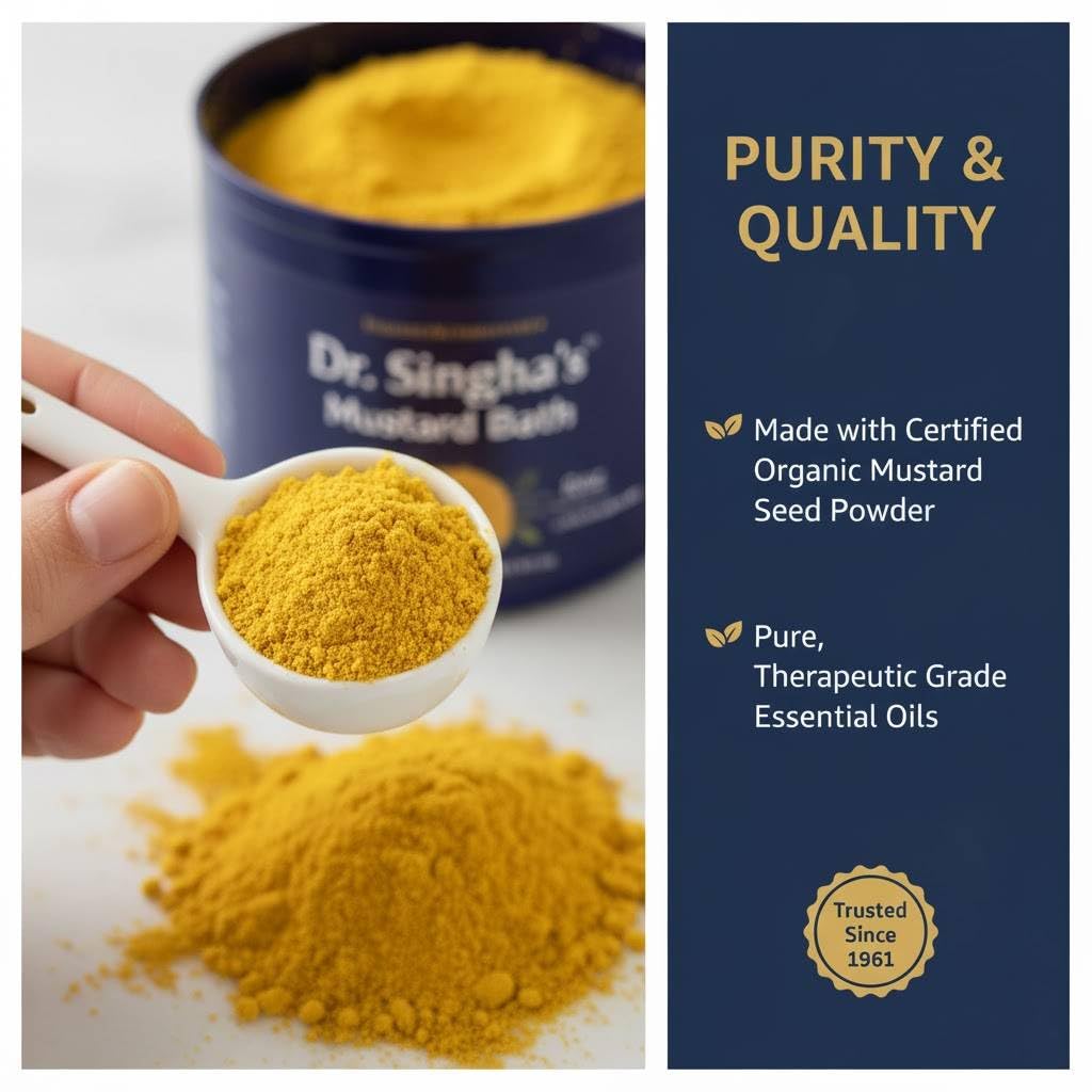 Dr. Singha's bain aromatique moutarde: sensation de bien-être