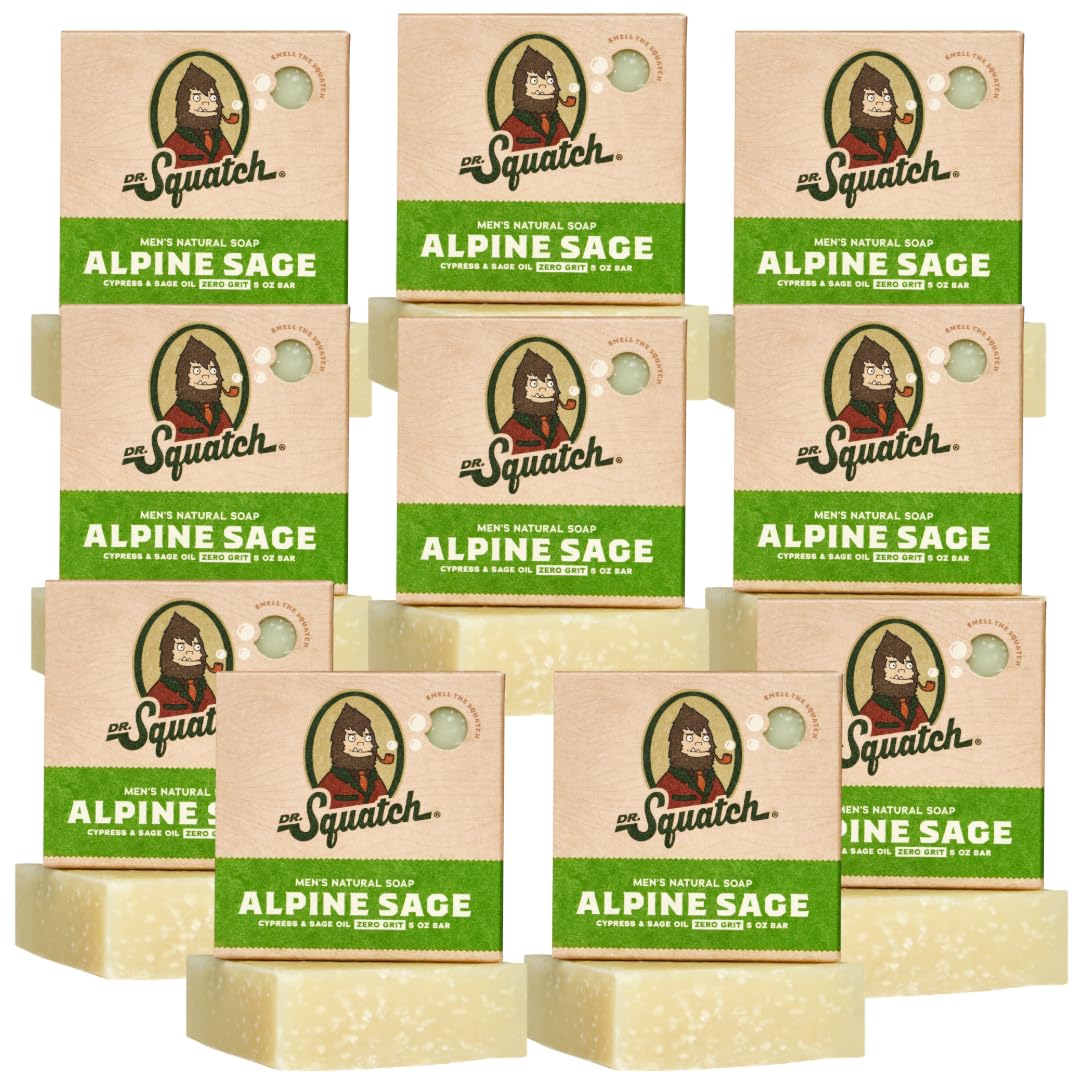 Savon-bar Dr. Squatch Alpine Sage 5oz – sensation rafraîchissante naturelle