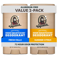 Dr. Squatch Déodorant naturel bâton avec charbon et postbiotiques, protection durable.