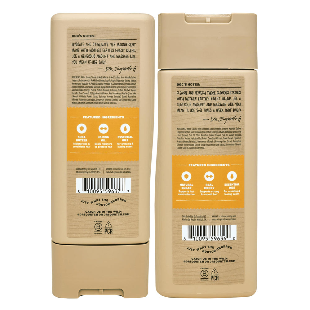 Dr. Squatch Beurre de Karité – ingrédient nourrissant pour cheveux soyeux.