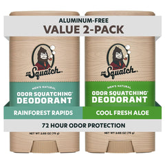 Dr. Squatch Rainforest Rapids déodorant en bâton pour une fraîcheur durable sans aluminium.