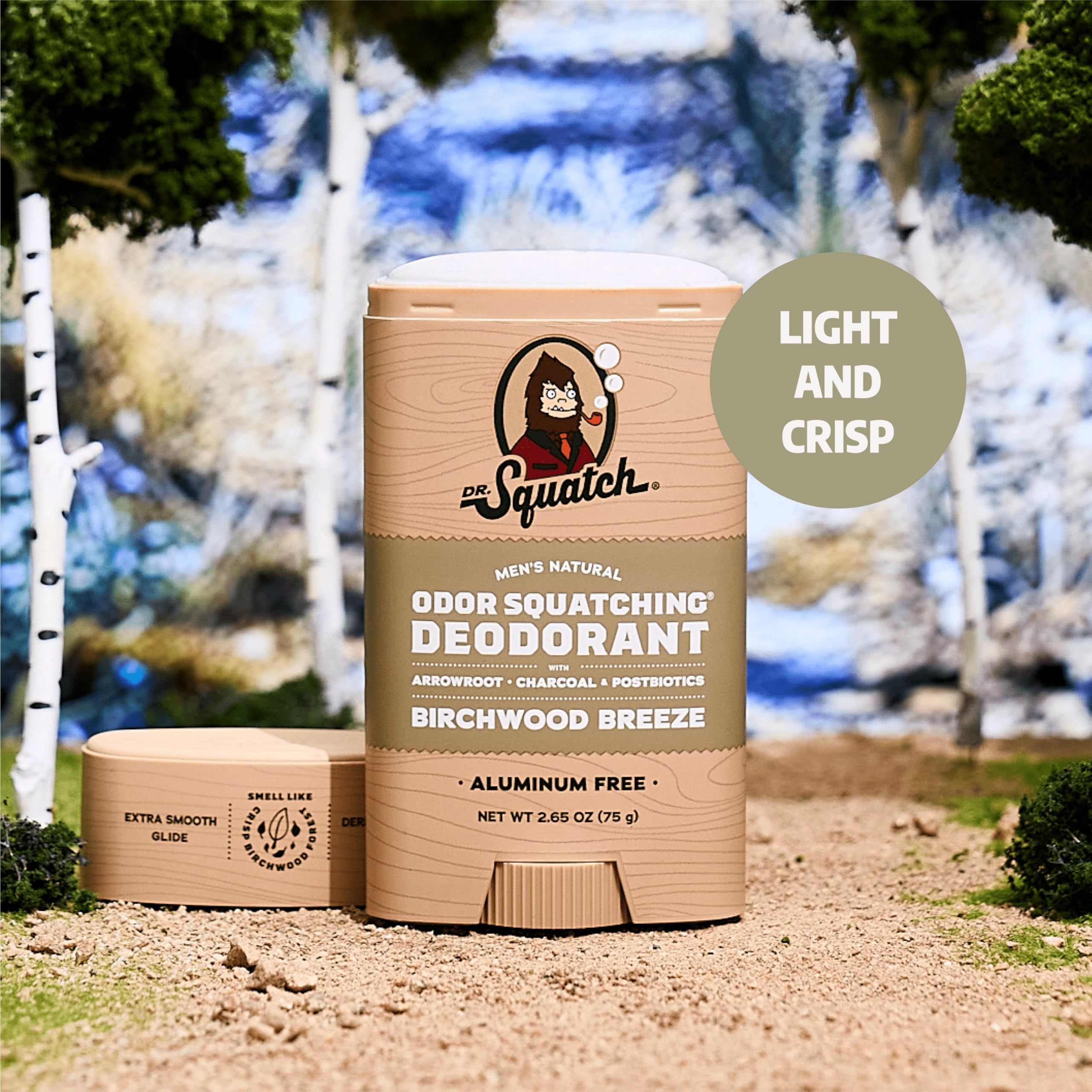 Dr. Squatch déodorant au charbon: absorption efficace et protection naturelle.