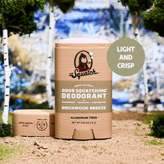 Dr. Squatch déodorant au charbon: absorption efficace et protection naturelle.