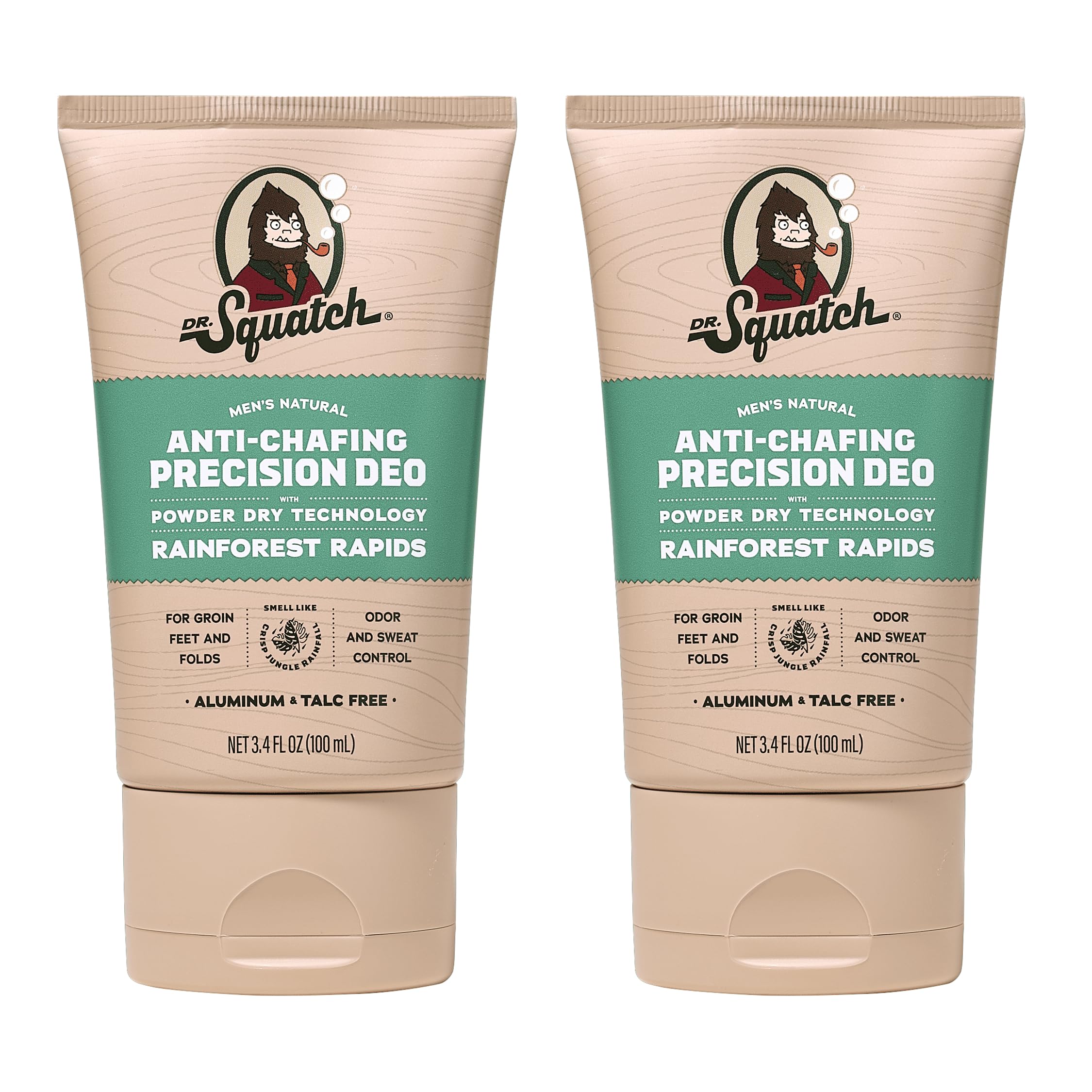 Dr. Squatch déodorant corporel homme application: texture légère qui sèche rapidement et contrôle l odeur