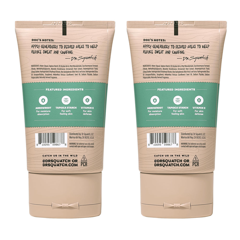 Dr. Squatch déodorant corporel homme testé dermatologiquement pour tous types de peau
