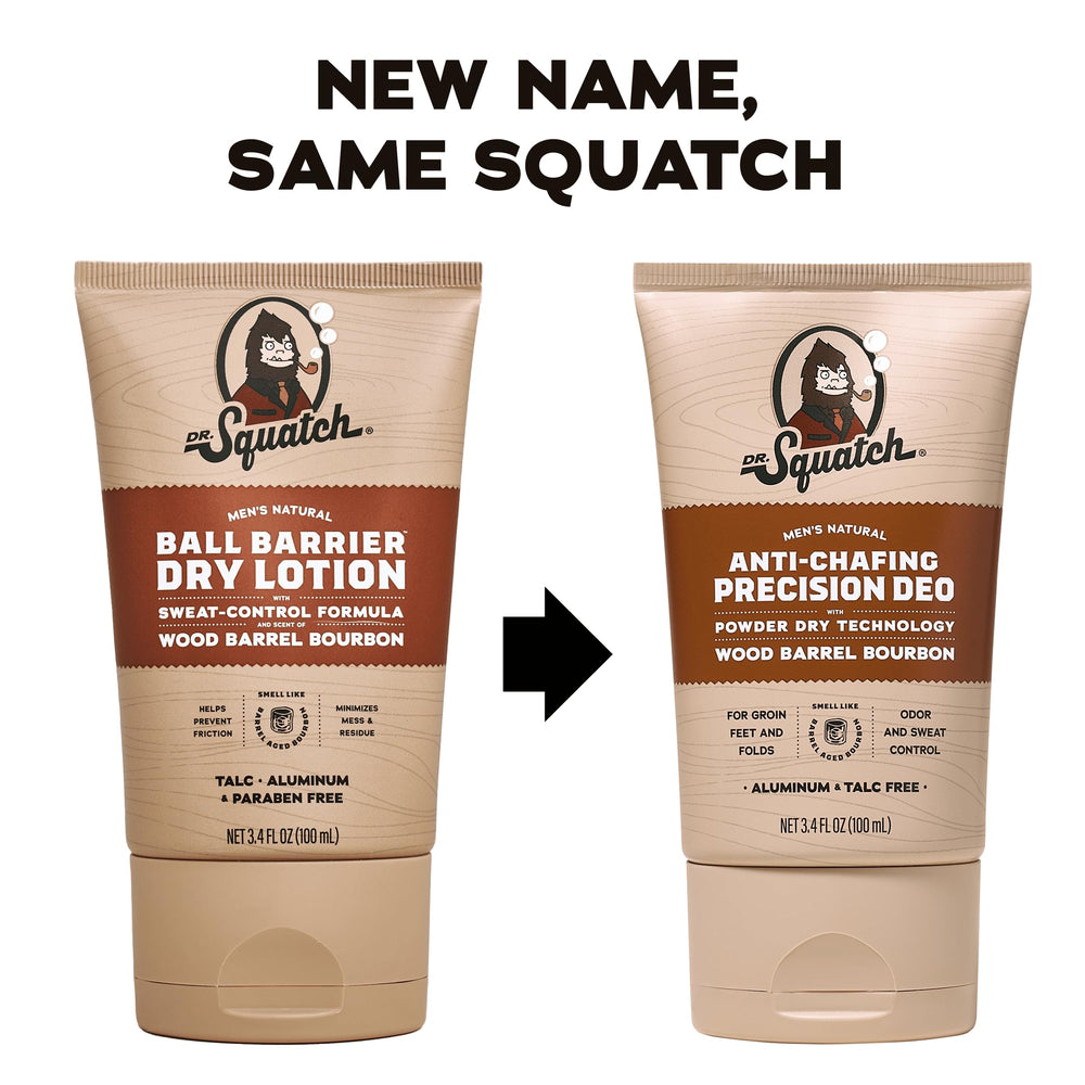 Dr. Squatch déodorant homme, application crème-poudre, sensation sèche.