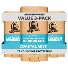 Dr. Squatch déodorant pour homme en pack 2, Sierra Storm et Sandalwood Summit, protection longue durée