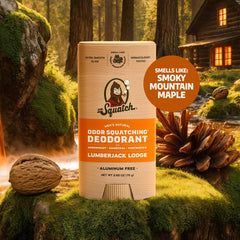 Dr. Squatch Déodorant Homme Refuge Bucheron, texture douce et protection durable.