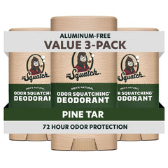 Dr. Squatch Déodorant Homme Stick 75 g Pine Tar, fraîcheur durable et parfum boisé.