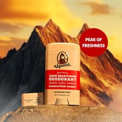 Dr. Squatch déodorant, application après douche pour fraîcheur durable.