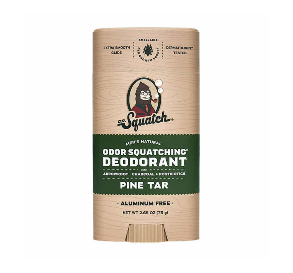 Dr. Squatch déodorant pour hommes, texture crème pour une application confortable.