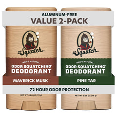Dr. Squatch déodorant Maverick Musk avec charbon et goudron de pin, protection longue durée