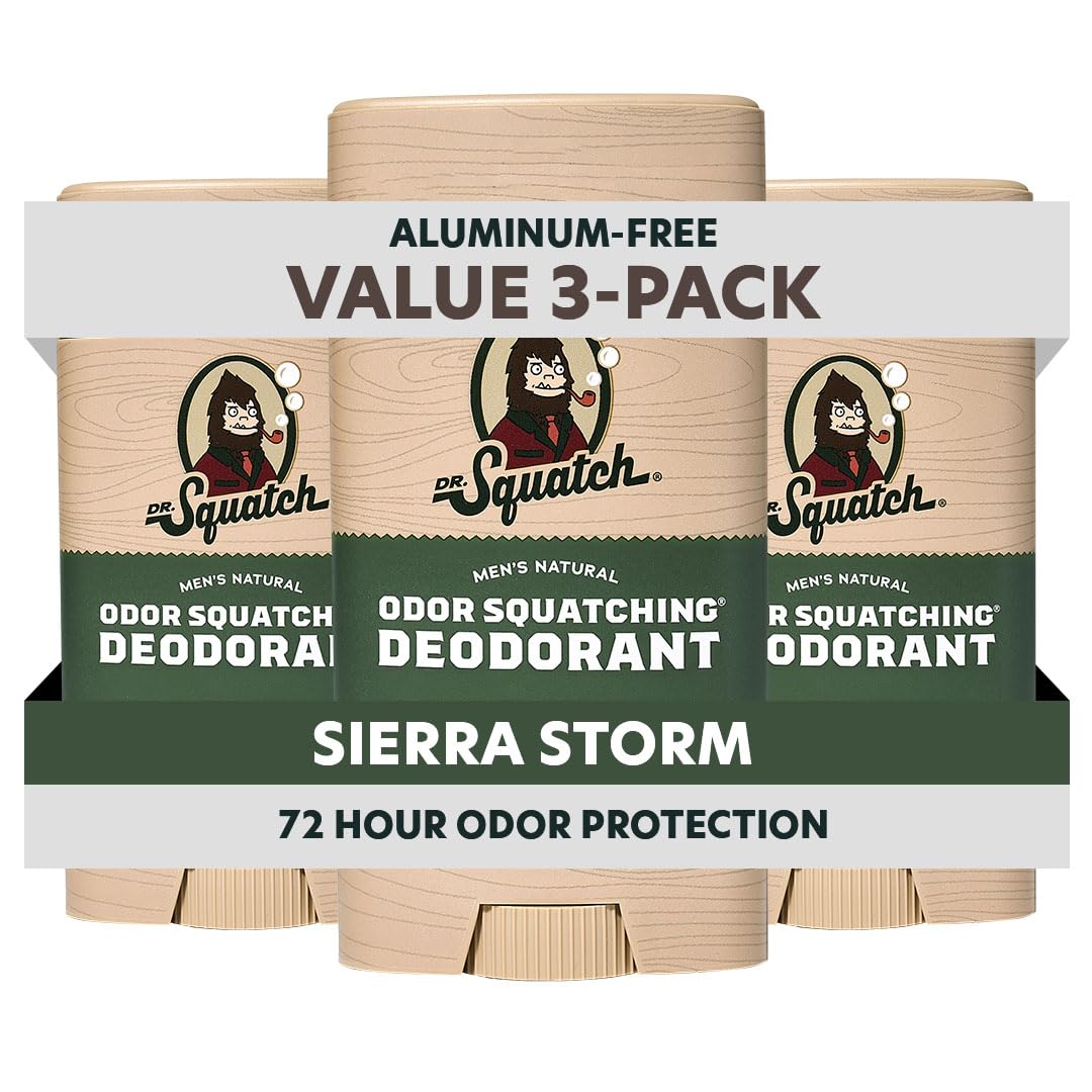 Dr. Squatch déodorant naturel pour homme, duo-pack sans aluminium