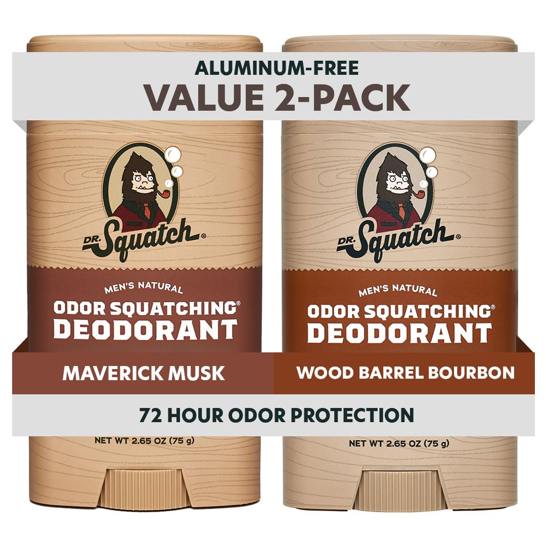 Déodorant Dr. Squatch en stick Maverick Musk pour une fraîcheur durable.