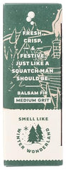 Dr. Squatch parfum boisé et pin enneigé pour une routine douche rafraîchissante.