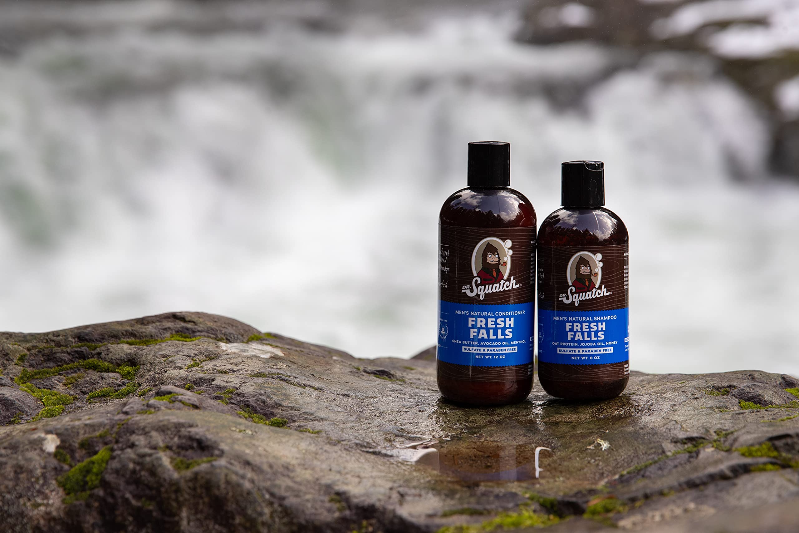 Dr. Squatch Fresh Falls Shampoo — ingrédients naturels comme huile de jojoba et karité