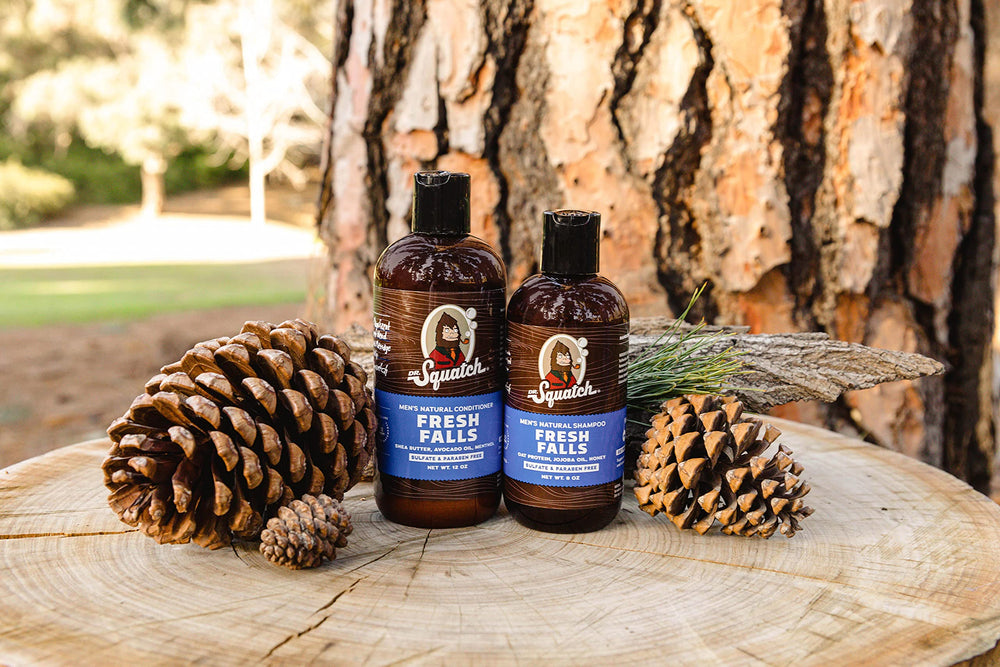 Dr. Squatch Fresh Falls Shampoo — mousse capillaire enveloppant les cheveux en douceur