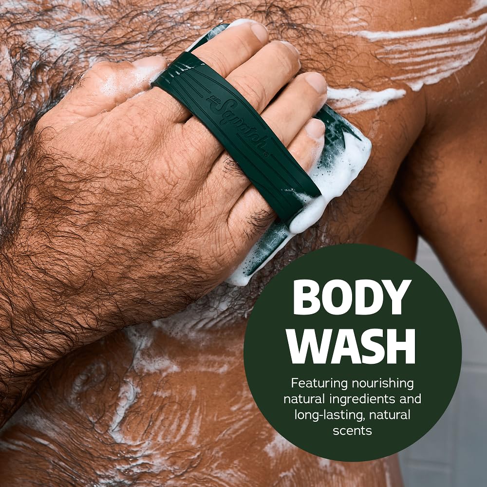 Dr. Squatch Gant de gommage, outil douche, exfoliation en douceur.