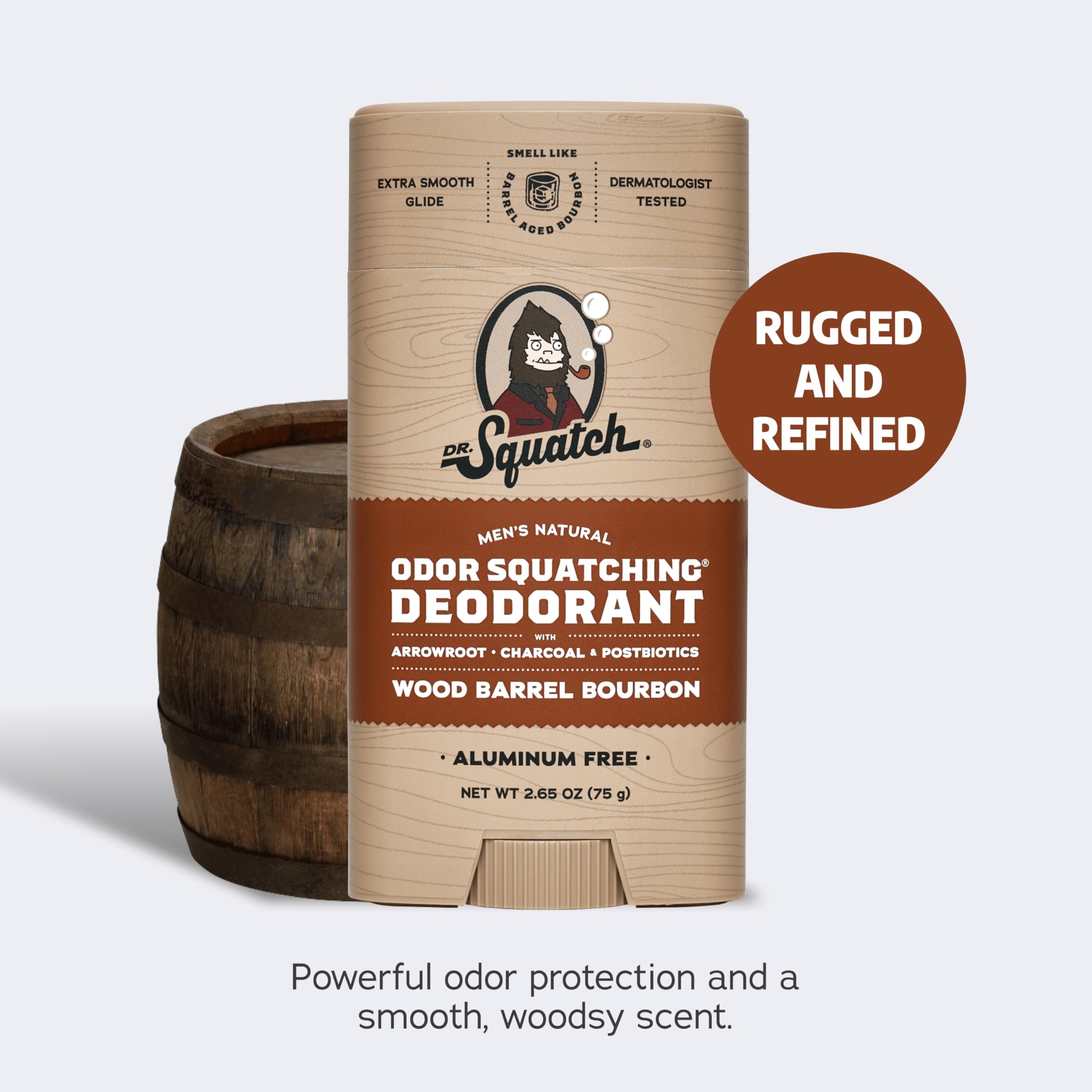 Dr. Squatch goudron pin: déodorant naturel pour une fraîcheur longue durée.