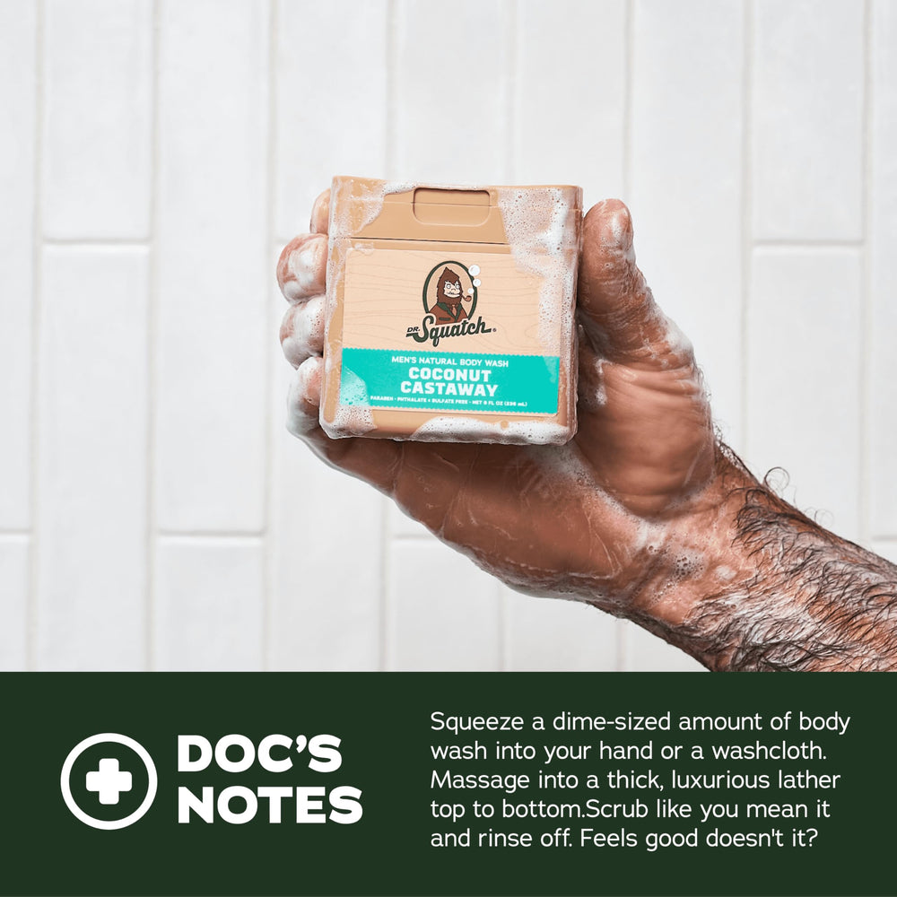 Dr. Squatch savon-reel — base naturelle sans sulfates et parabènes.