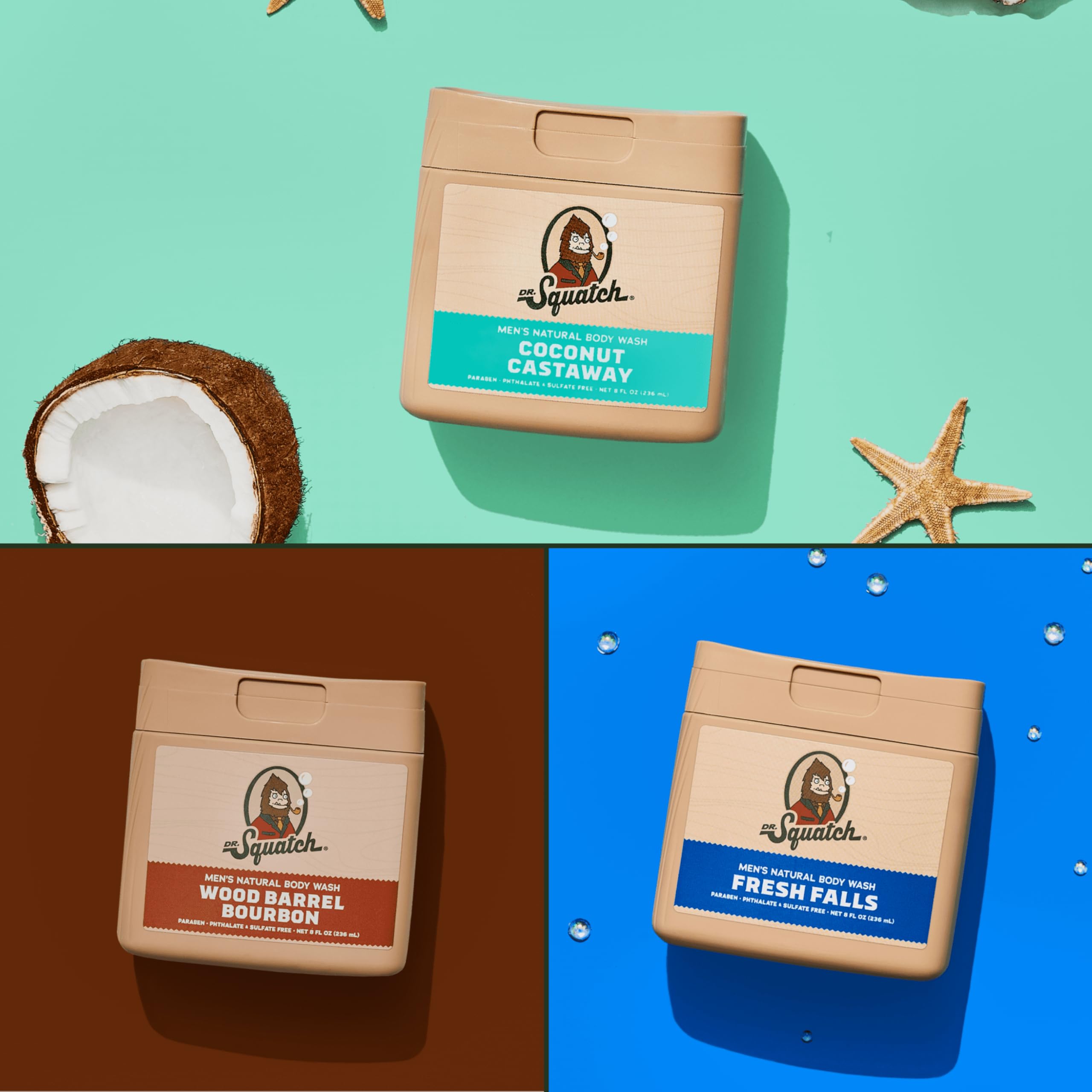 Dr. Squatch technologie-scent-lock — arômes prolongés après application.