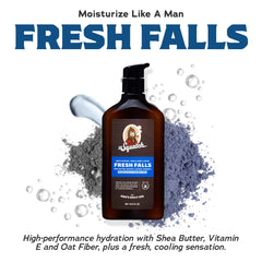 Lotion Dr. Squatch au karité et coco, peau nourrie et hydratée.
