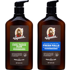 Lotion Dr. Squatch pour mains et corps, bouteille 10oz, hydratation durable.