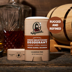 Dr. Squatch natural deodorant 2-pack with two sticks side by side for day-long protection.