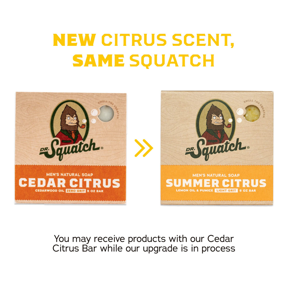 Pack Dr. Squatch savons pour homme, lot de 10 barres, cadeau pratique.