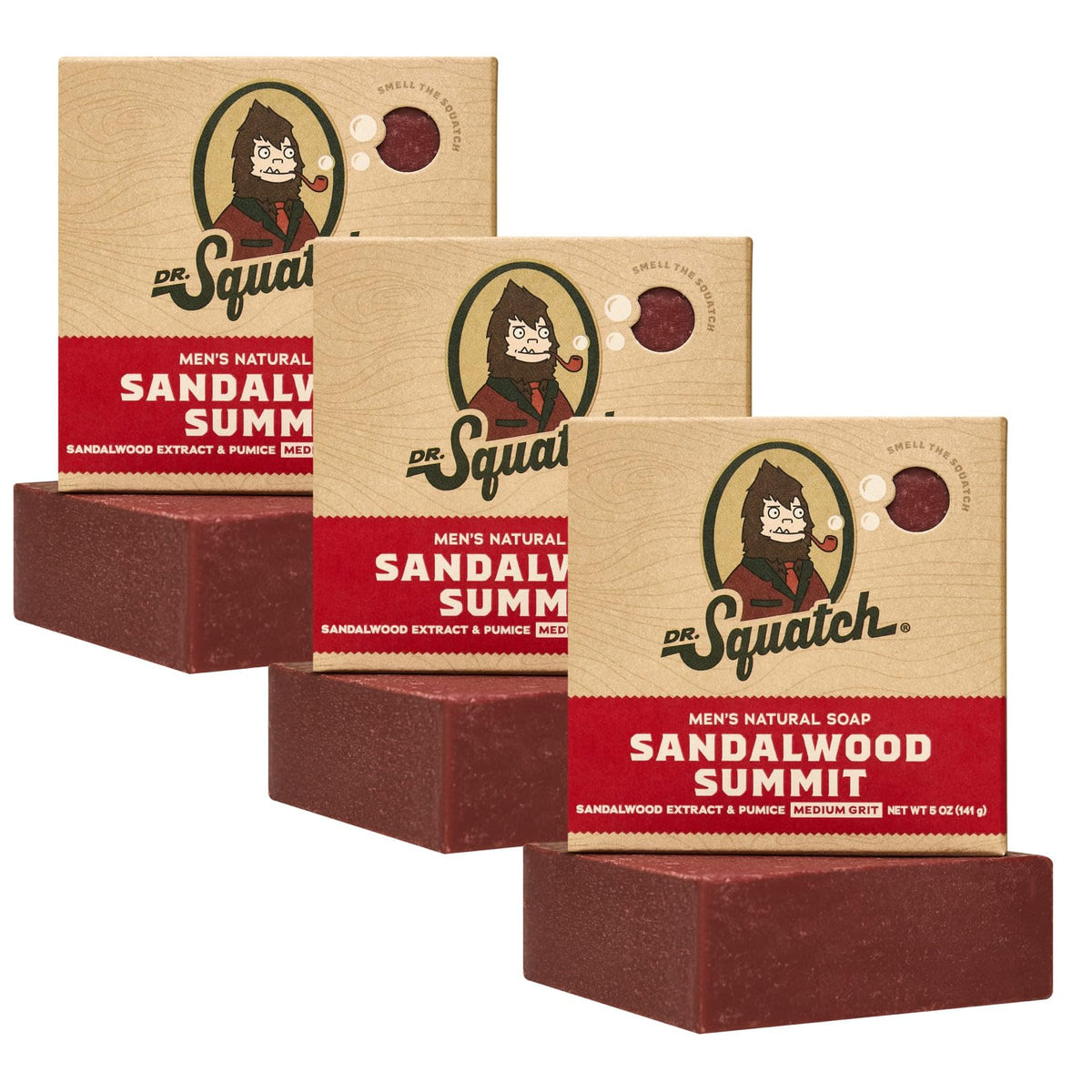Savon Dr. Squatch Sandalwood Summit en barre naturelle pour homme