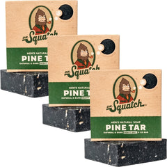 Savon Dr. Squatch poix de pin en barre, parfum boisée idéal après la douche