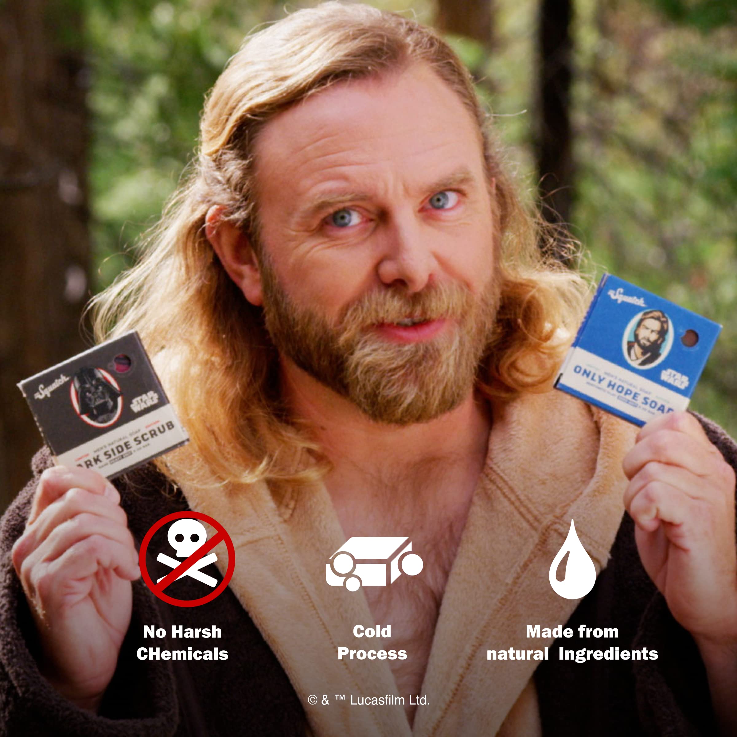 Arômes naturels Dr. Squatch Star Wars Épisode II – parfums subtils pour une expérience olfactive.