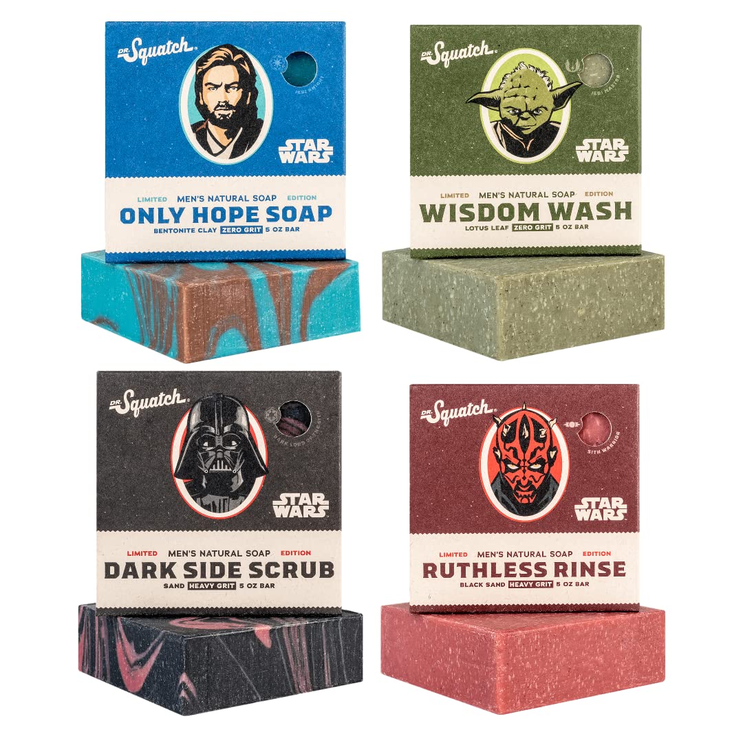 Dr. Squatch Star Wars savon barre coco et beurre de karité pour peau nourrie