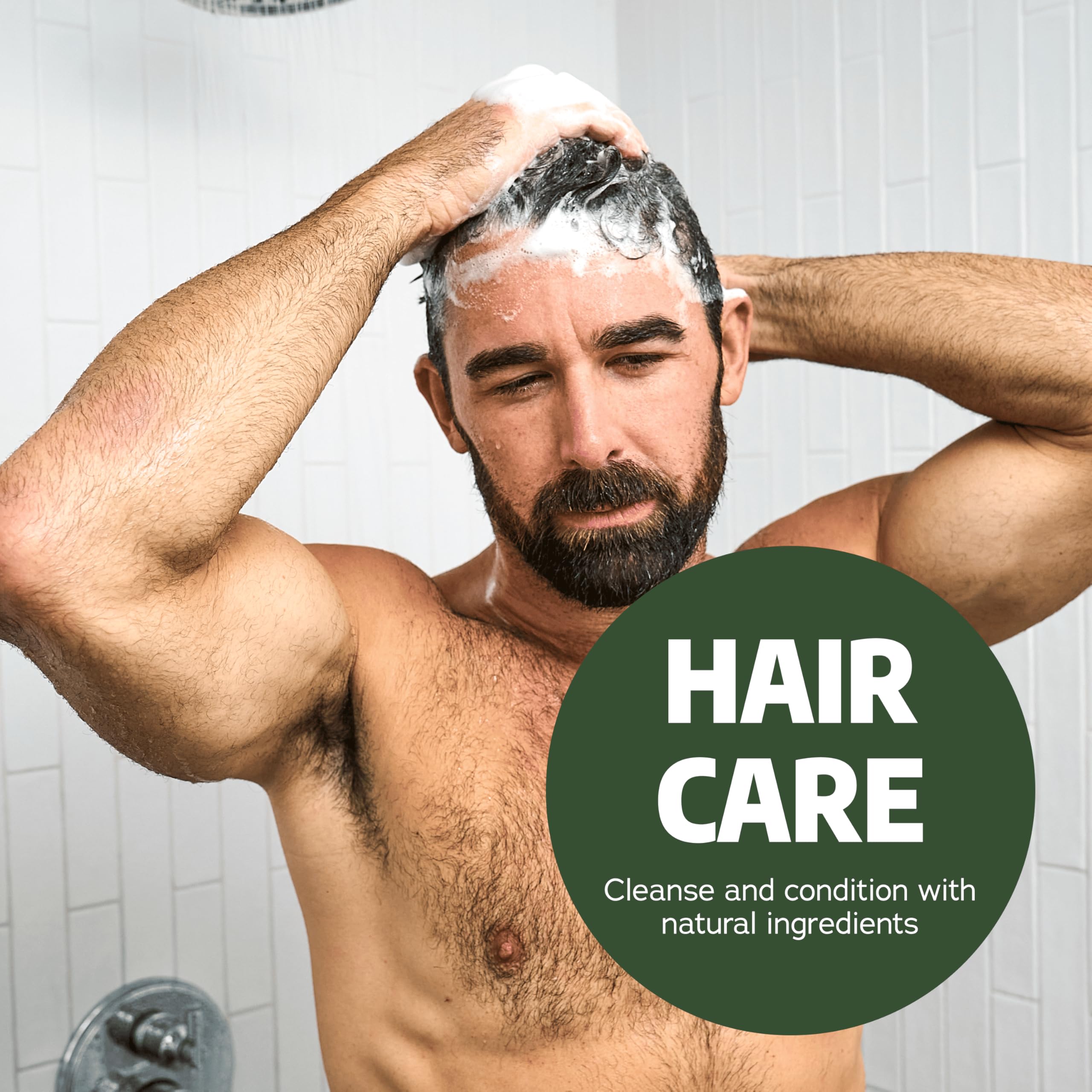 Utilisation sous la douche, routine rapide et efficace.