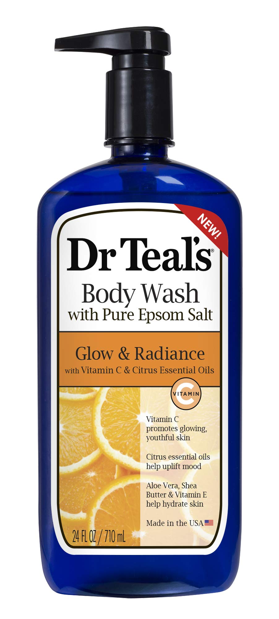 Dr Teal's Gel douche epsom pur éclat et hydratation pour la peau