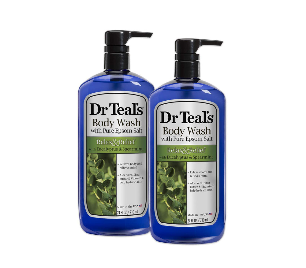 Dr Teal's: bouteille douche-relax eucalyptus menthe pour hydratation et détente