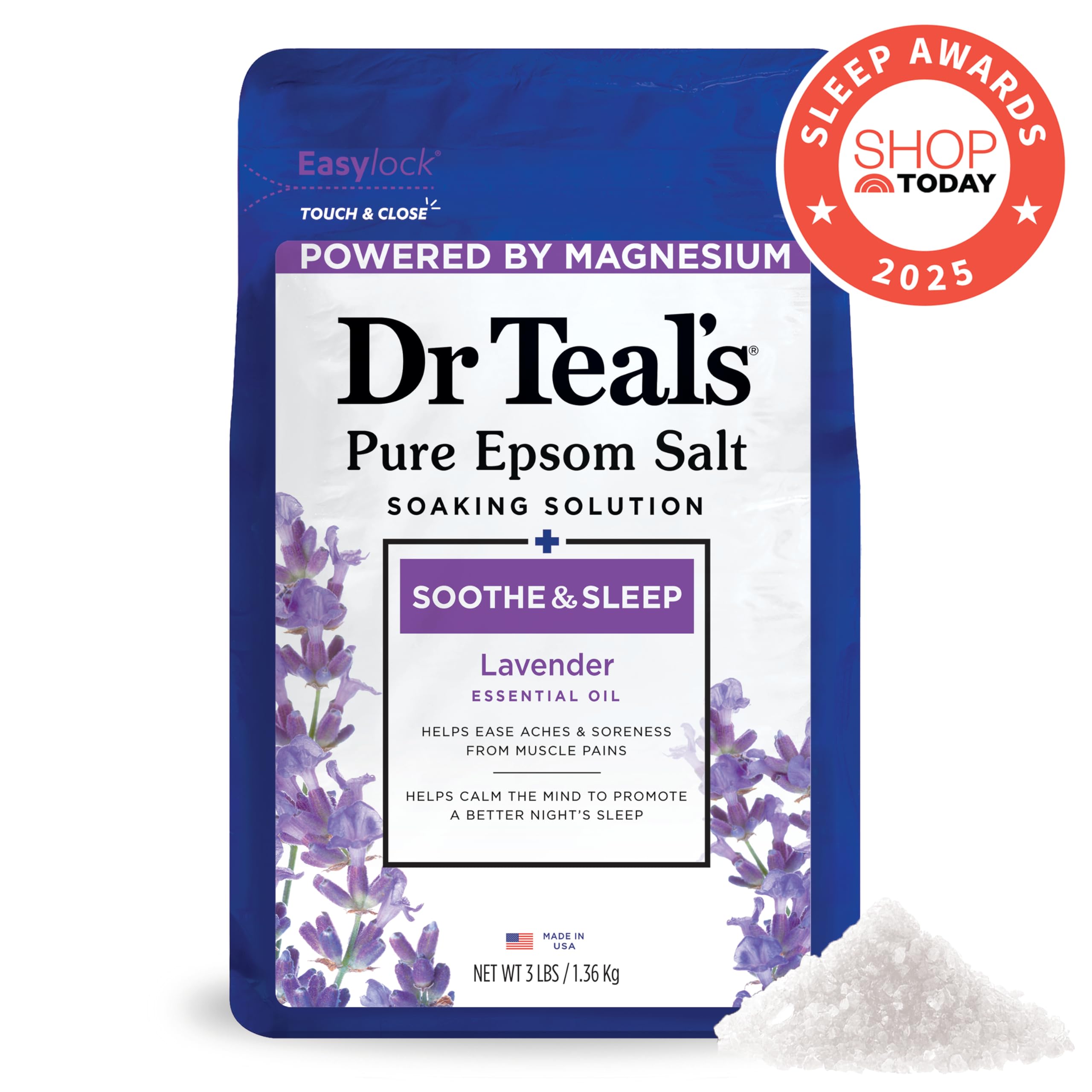 Dr Teal's bain-mousse lavande et bouteille 34oz pour spa maison