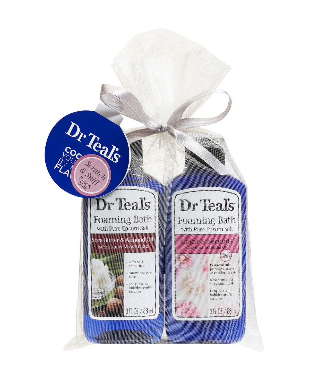 Dr Teal's bain mousse Beurre de karité et huile d'amande, peau douce