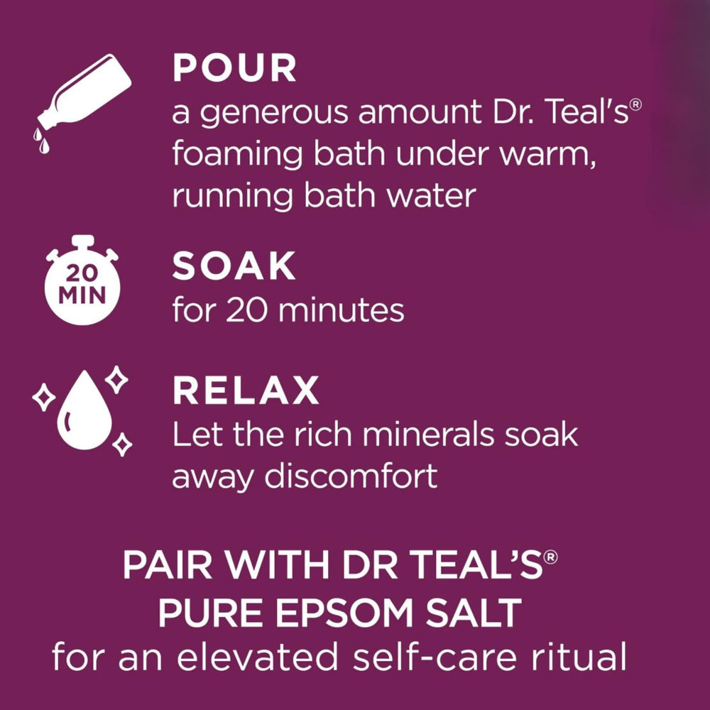 Duo de produits Dr Teal's pour une routine bien-être.