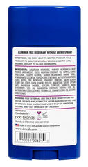 Ingrédients Dr Teal's déodorant sureau et vitamine D2 pour peau sensible.