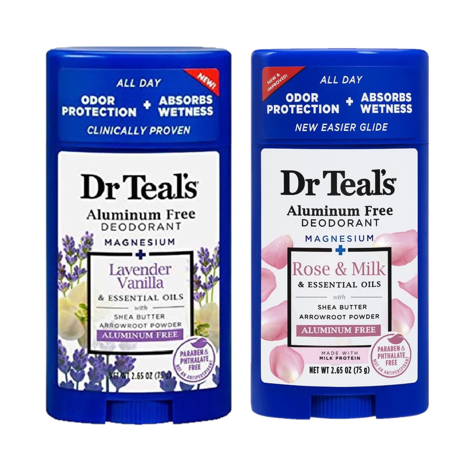 Dr Teals Déodorant Vanille Lavande : parfum durable et fraîcheur tout au long de la journée.