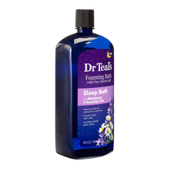 Dr Teal's Foaming Bath with Epsom salts supports relaxation and easing tired muscles.