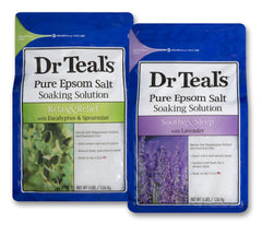 Dr Teal's Sel d'Epsom emballage eucalyptus menthe verte pour détendre