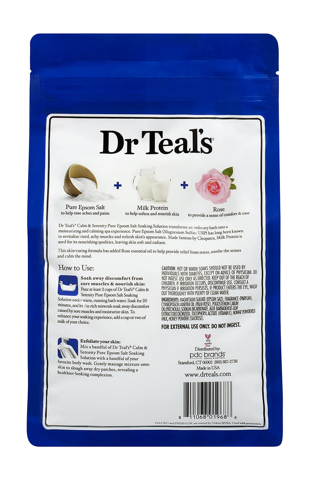 Dr Teal's Fabriqué Aux États-Unis garantit une qualité sûre.