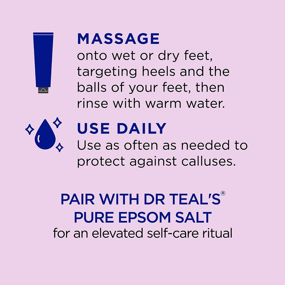 Dr Teal's Gentle Exfoliant Pieds-rituel-soin : facile à intégrer à votre routine bien-être.