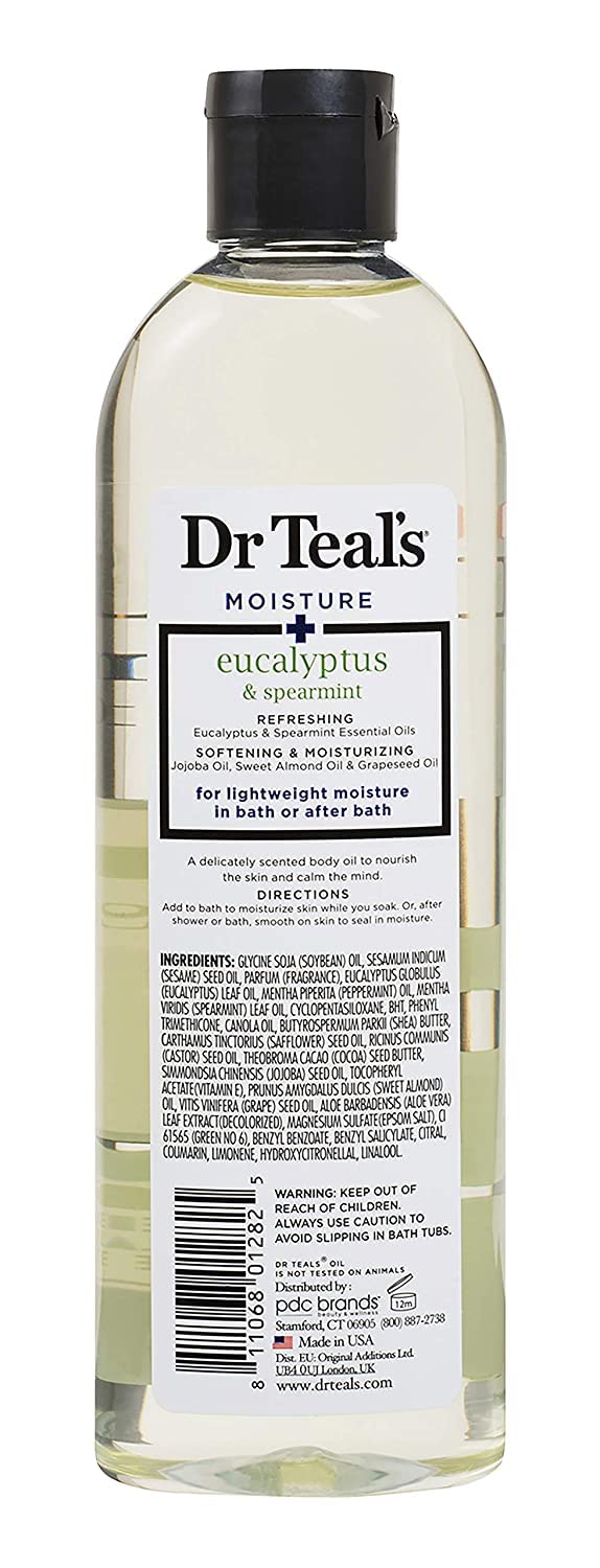 Dr Teals huile karité ultra riche, bouteille 8,8 oz, peau nourrie et satinée.