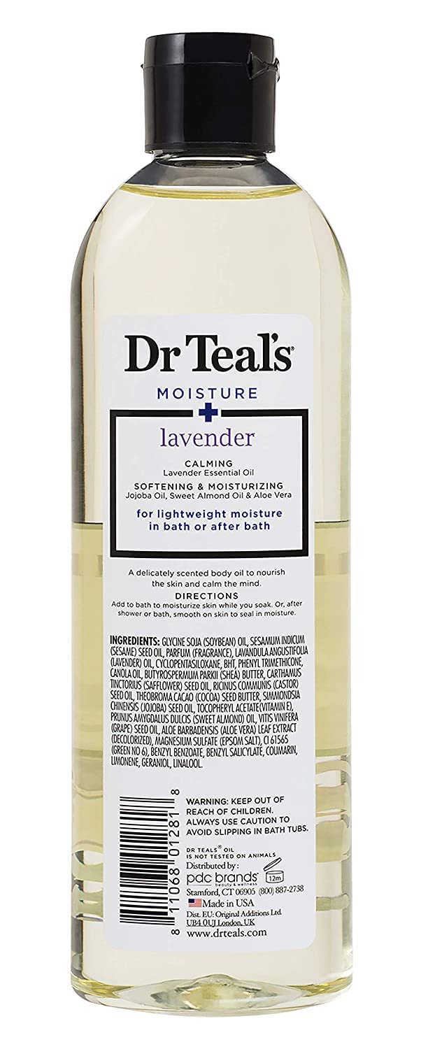 Dr Teal's Lavande – emballage du coffret pour bain relaxant.